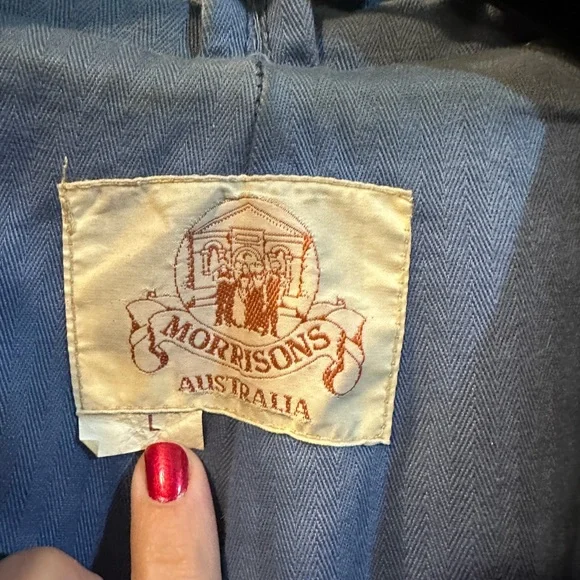 80’s Vintage Men's Black Trench Coat Size Large. - Picture 5 of 5